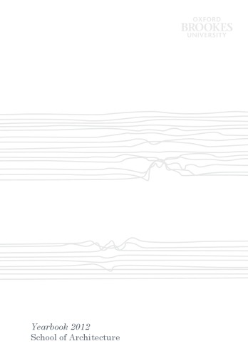 School of Architecture: Yearbook 2012