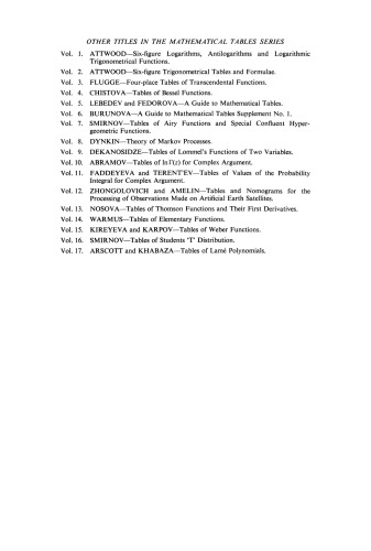 Tables of Normalized Associated Legendre Polynomials