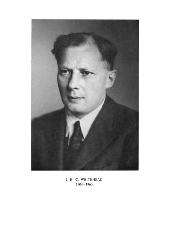 Differential Geometry. The Mathematical Works of J. H. C. Whitehead