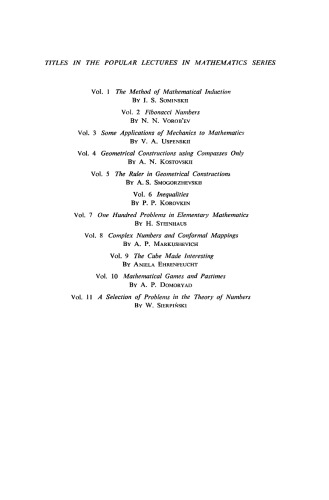 A Selection of Problems in the Theory of Numbers. Popular Lectures in Mathematics