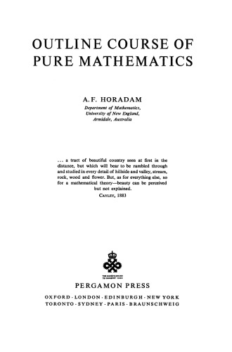 Outline Course of Pure Mathematics
