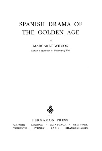 Spanish Drama of the Golden Age