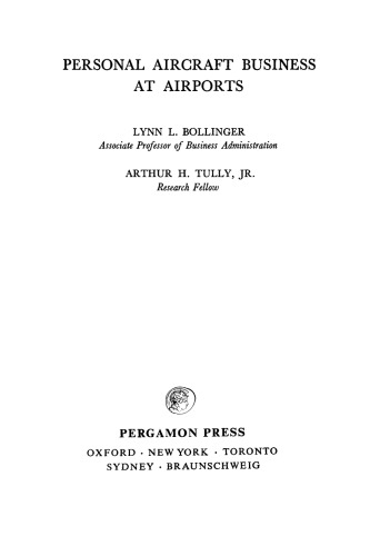 Personal Aircraft Business At Airports