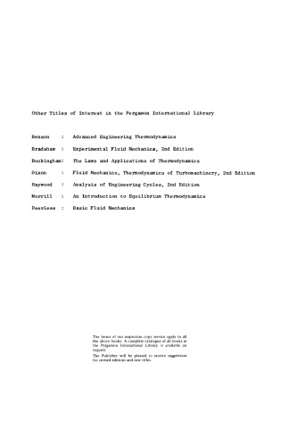 Worked Examples in Turbomachinery. (Fluid Mechanics and Thermodynamics)