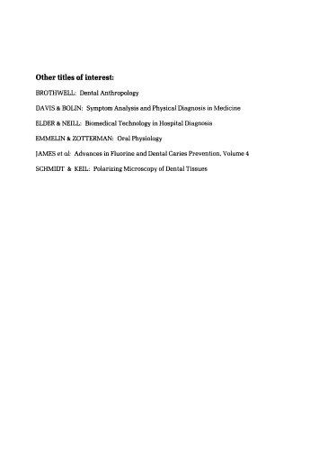 Oral Diagnosis. A Handbook of Modern Diagnostic Techniques Used to Investigate Clinical Problems in Dentistry