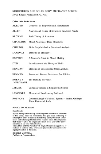 Plastic Theory of Structures. In Si/metric Units