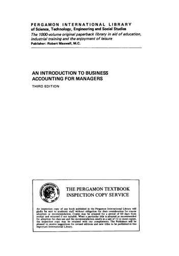 An Introduction to Business Accounting for Managers