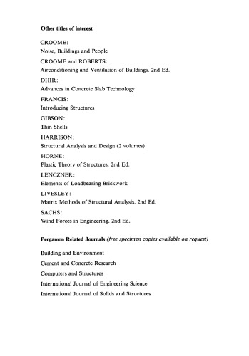 Movements in Buildings