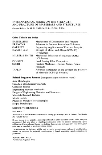 Progress in Fracture Mechanics. Fracture Mechanics Research and Technological Activities of Nations Around the World