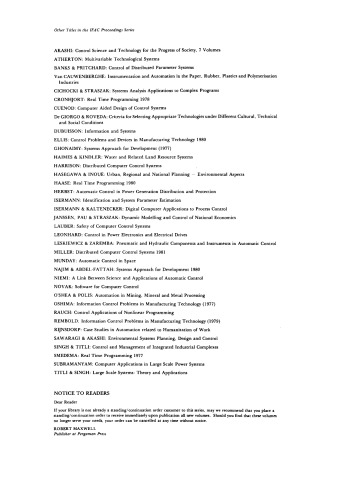 Control Aspects of Prosthetics and Orthotics. Proceedings of the IFAC Symposium, Ohio, USA, 7–9 May 1982
