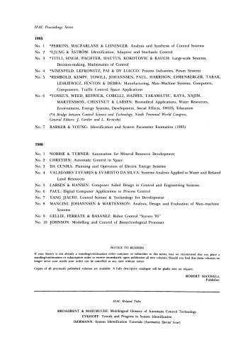 Computer Aided Design in Control and Engineering Systems. Advanced Tools for Modern Technology