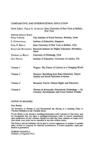 Educational Technology–Its Creation, Development and Cross-Cultural Transfer