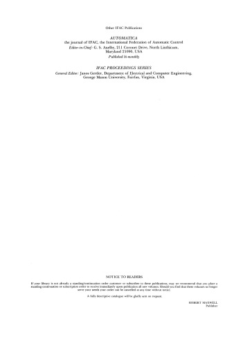 Distributed Computer Control Systems 1988