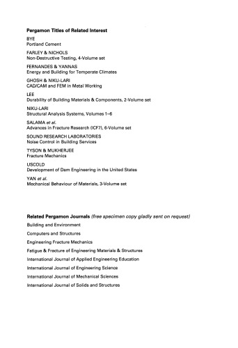 Structural Analysis and Design. Some Microcomputer Applications