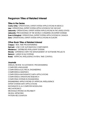 Operational Expert System Applications in Europe