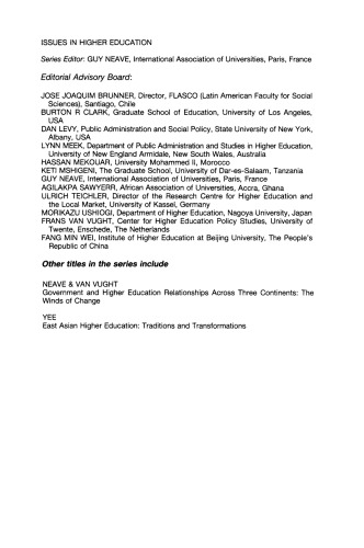 Higher Education Policy: an International Comparative Perspective. An International Comparative Perspective