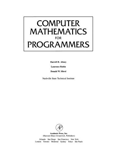 Computer Mathematics for Programmers