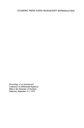 International Conference on Differential Equations