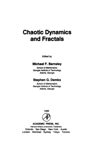 Chaotic Dynamics and Fractals