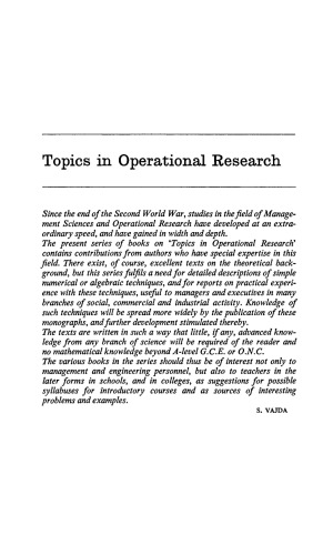 Economics and Operational Research