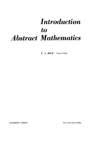 Introduction to Abstract Mathematics