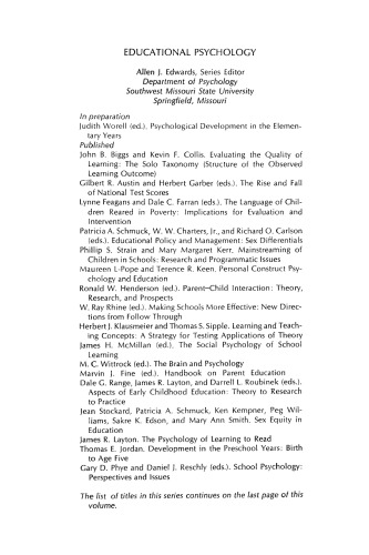 Evaluating the Quality of Learning. The SOLO Taxonomy (Structure of the Observed Learning Outcome)