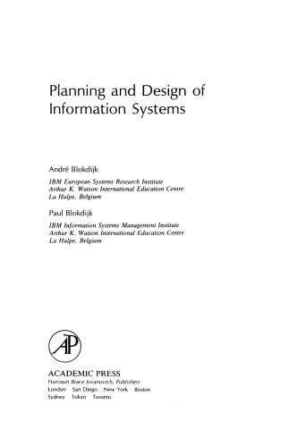 Planning and Design of Information Systems
