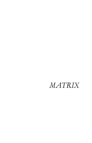 Matrix Methods. An Introduction