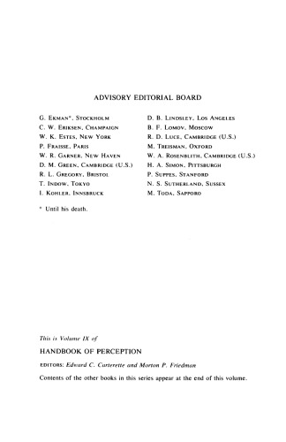 Perceptual Processing