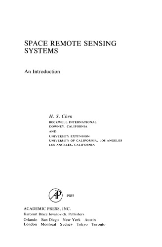 Space Remote Sensing Systems. An Introduction