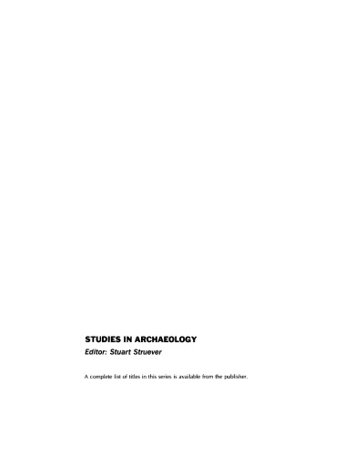 The Horner Site. The Type Site of the Cody Cultural Complex