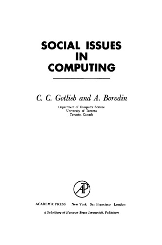 Social Issues in Computing