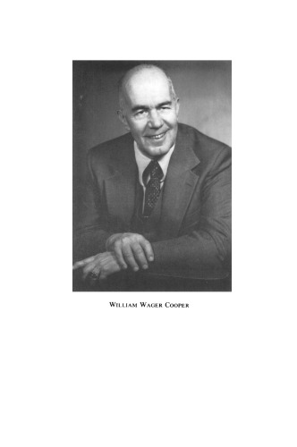 Quantitative Planning and Control. Essays in Honor of William Wager Cooper on the Occasion of his 65th Birthday
