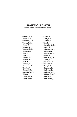 Horizons of Bioenergetics. Proceedings of a Symposium Held at Bloomington, Indiana October 12–15, 1970
