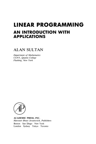 Linear Programming. An Introduction with Applications