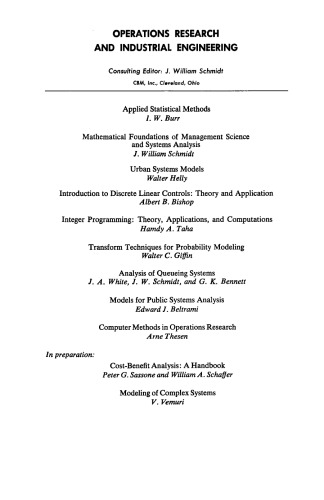 Computer Methods in Operations Research