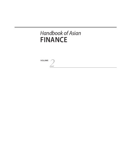 Handbook of Asian Finance. REITs, Trading, and Fund Performance