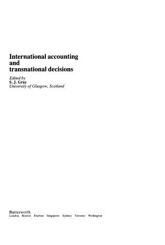International Accounting and Transnational Decisions