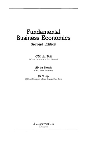 Fundamental Business Economics