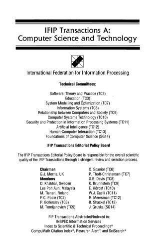 Systems Engineering in Public Administration. Proceedings of the IFIP Tc8/wg8.5 Working Conference on Systems Engineering in Public Administration, Lüneburg, Germany, 3–5 March, 1993