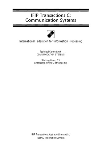 Performance of Distributed Systems and Integrated Communication Networks. Proceedings of the IFIP WG 7.3 International Conference on the Performance of Distributed Systems and Integrated Communication Networks, Kyoto, Japan, 10–12 September, 1991