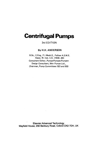 Centrifugal Pumps