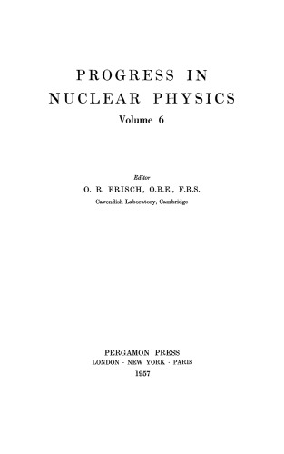 Progress in Nuclear Physics