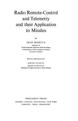 Radio Remote-Control and Telemetry and their Application to Missiles