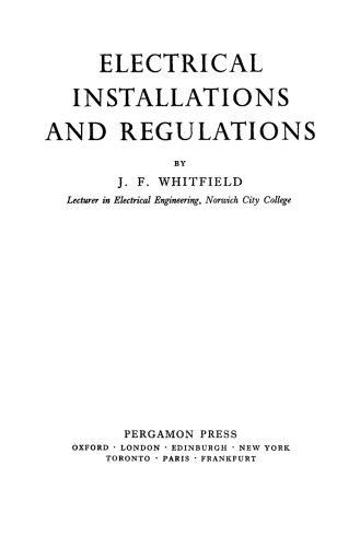 Electrical Installations and Regulations