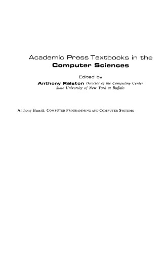 Computer Programming and Computer Systems