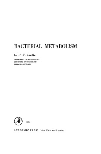 Bacterial Metabolism