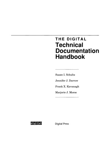 The Digital Technical Documentation Handbook