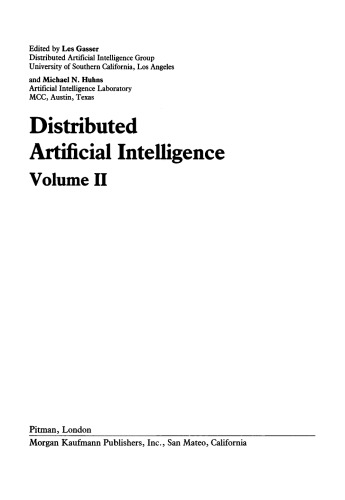 Distributed Artificial Intelligence