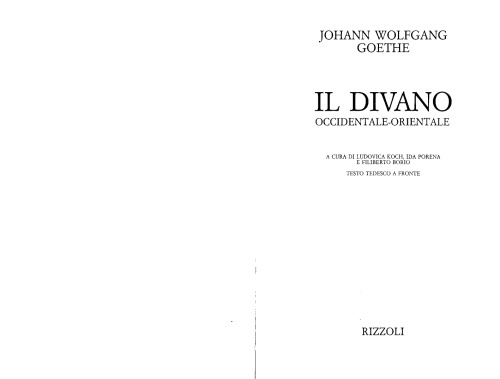 Il divano occidentale-orientale